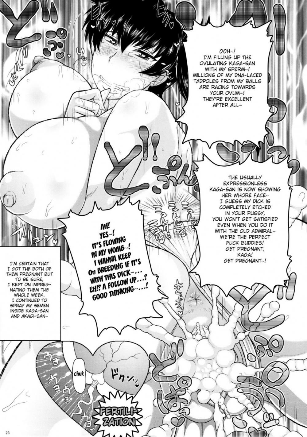 Hentai Manga Comic-Sex Practice With Kaga And Akagi-Read-24